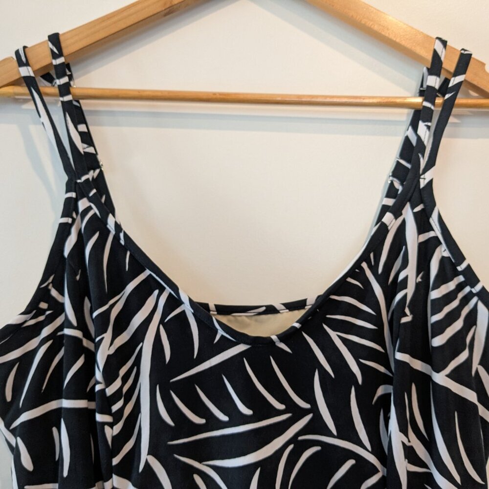 Miraclesuit Tankini Top Women's 16 Underwire Swim Top Hard to be Leaf Malibu - Picture 6 of 11